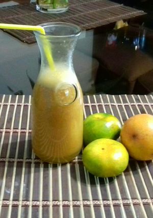 Una foto de Smoothie de Mandarina y Granadilla