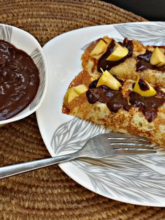 Sweet fruity crepes ainihin hoton girkin