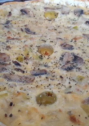Foto principal de Quiche de puerros y champiñones