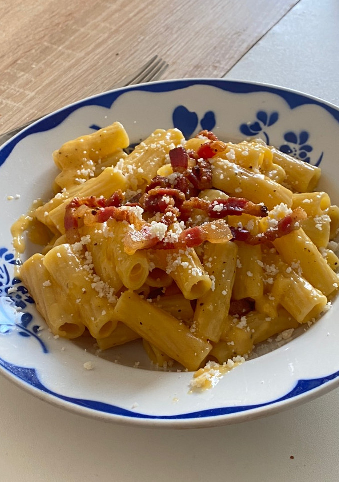 Una foto de Carbonara del chef