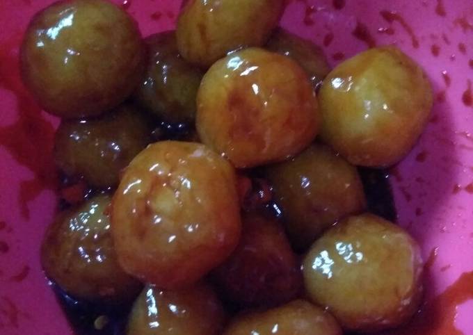 Resep Cilok Pentol Kanji Isi Telur Puyuh Dan Keju Oleh Okta Rizka Putri