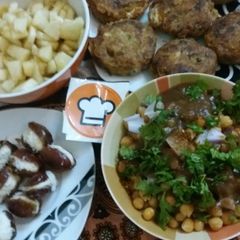 A picture of Shami kababs.