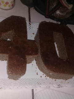 Una foto de Torta de números de chocolate