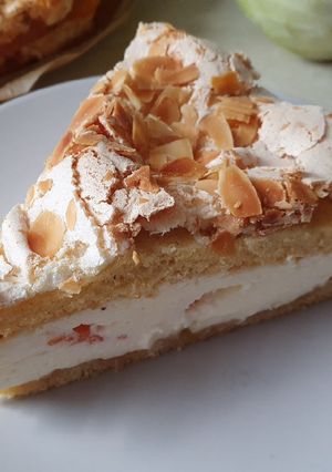 Foto resep Mandarin Tart with Meringue ala bule Jerman
