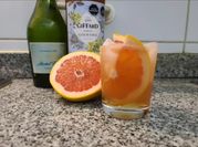 Una foto de pomelo naranja