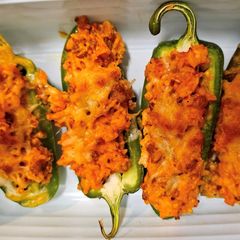A picture of Sausage Stuffed Jalapeno Poppers.