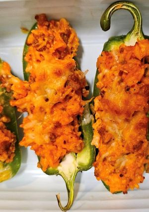 A picture of Sausage Stuffed Jalapeno Poppers.