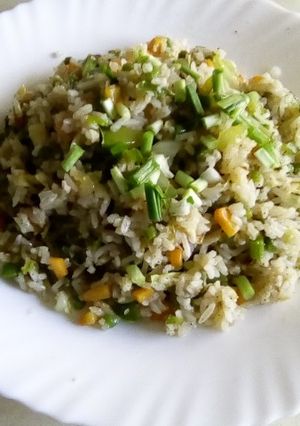 A picture of Vegetable fried rice.