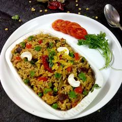 A picture of Tavva fried veg masala rice.