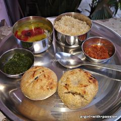 A picture of Dal Baati Churma.
