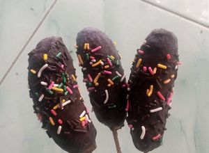 Foto resep Es pisang coklat bubuk
