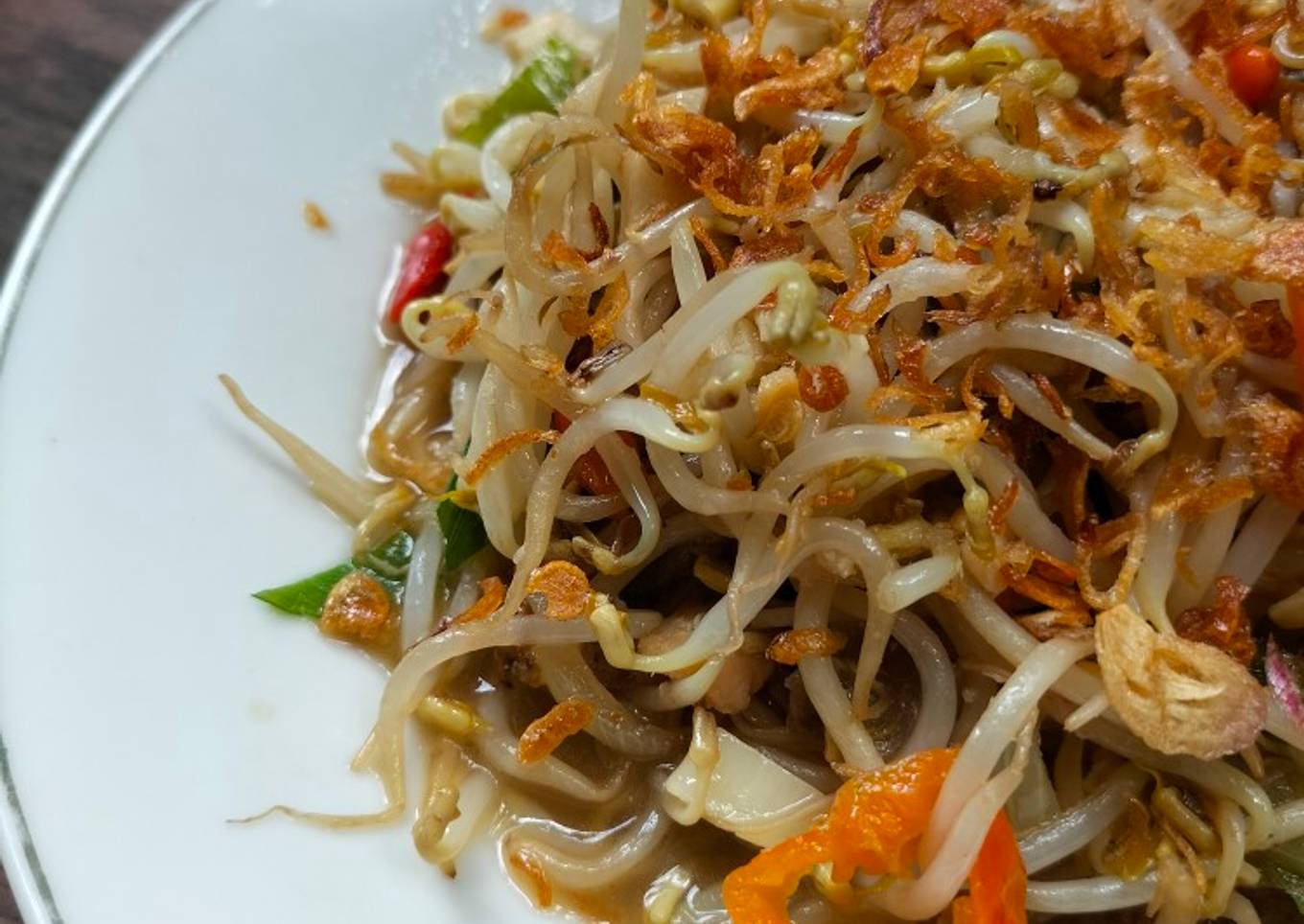 Tauge cah ikan asin