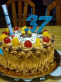 Una foto de Torta postre cumpleaños varón