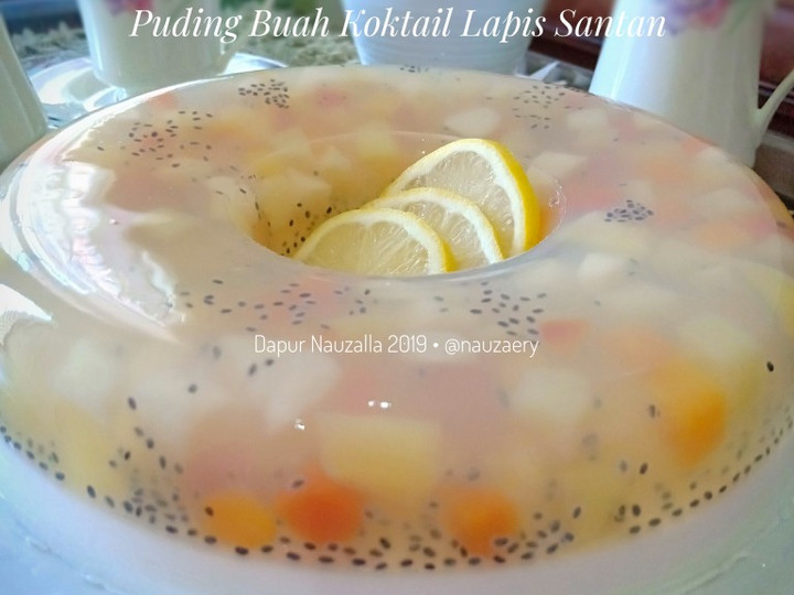 Resep Puding Buah Koktail Lapis Santan Ekonomis Untuk Dijual