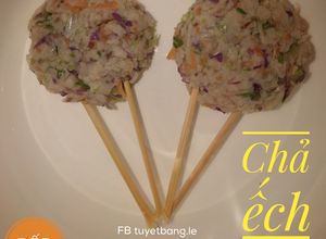 Hình của món Ăn dặm cho bé: Chả ếch ngũ sắc.