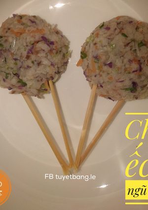 Hình của món Ăn dặm cho bé: Chả ếch ngũ sắc.
