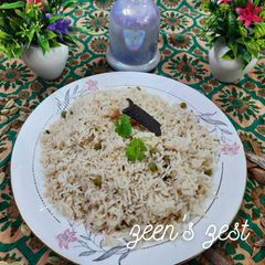 A picture of Hara Matar Bagara Khana/Fresh Green Peas Bagara Khana.