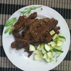 A picture of Home made tsire.