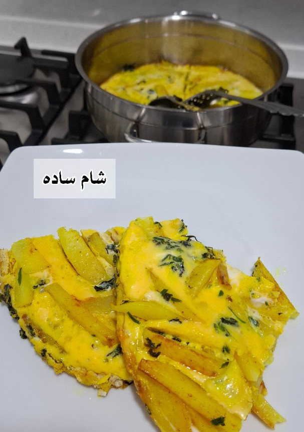 عکسی از دستور شام ساده
