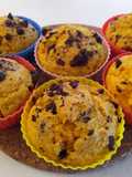 Muffin carote e gocce di cioccolato