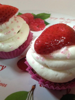 Una foto de Cupcakes de Fresa