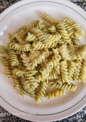 Una foto de Fusilli al Pesto