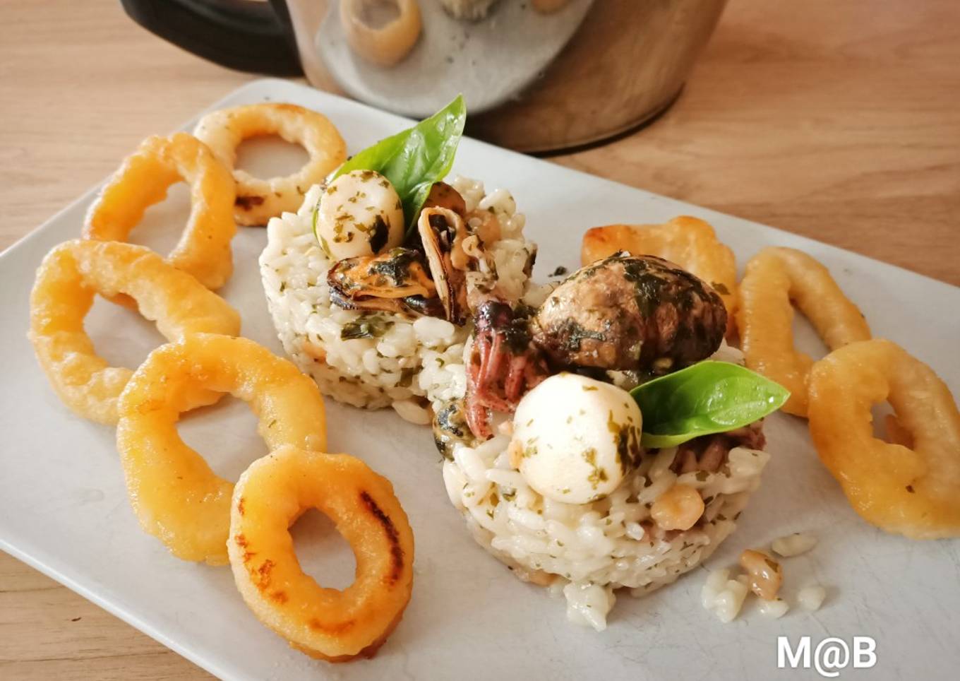 Risotto aux fruits de mer et champignons de Paris au Cook Expert