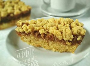Foto resep APPLE CRUMBLE PIE CAKE no mixer no ribet (#pr_cakenomixer)