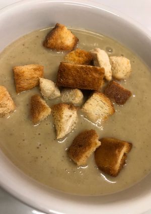 صورة لوصفة شوربه الفطر