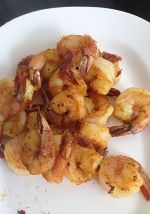 รูปของ กุ้งย่างคั่วกลิ้ง