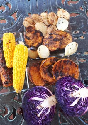 Una foto de Parrillada vegetariana