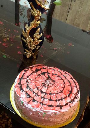 عکسی از دستور کیک اسفنجی بدون فر