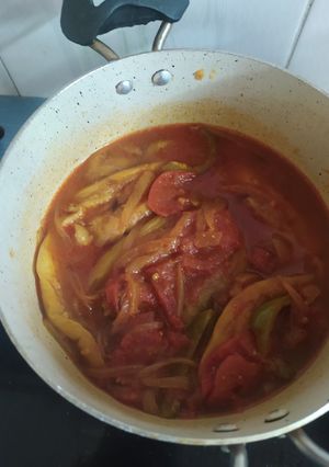 عکسی از دستور گوجه بادمجان خوشمزه
