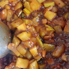 Mango sweet pachadi A picture of Mango sweet pachadi.