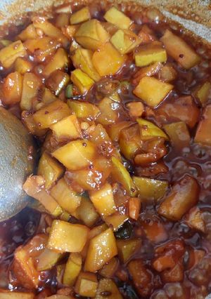 A picture of Mango sweet pachadi.