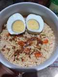 Mie ayam bawang kuah santan