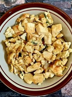Foto resep Tahu telur orak arik daun jeruk