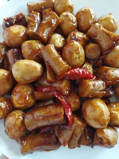 Foto resep Pedas Manis Telur Puyuh Sosis