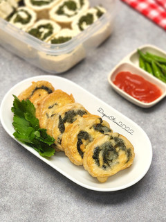 Foto resep Rolade Daun Singkong / Roll Tahu Daun Singkong Frozen Food