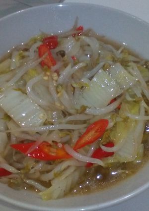 Foto resep Tumis sawi putih dan toge