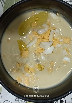 Una foto de Sopa de alcachofas