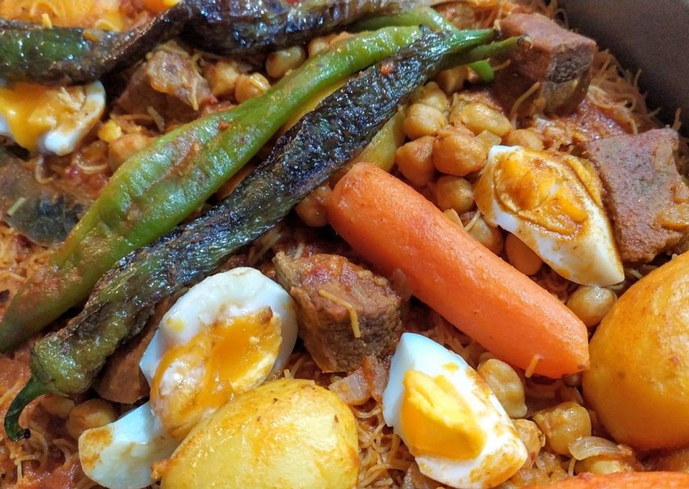 CHEVEUX D'ANGE A' LA TUNISIENNE (DWIDA MFAWRA)