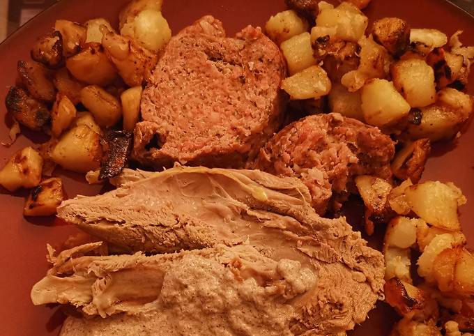 Canette Farcie Rotie avec Pommes de Terre de Goldriever - Cookpad