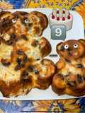Flans « ours » aux pruneaux, pommes et mascarpone