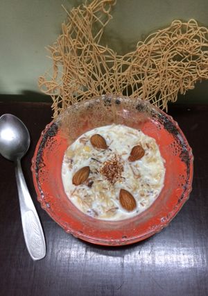 A picture of Biranj(wheat sevo nu dudh).