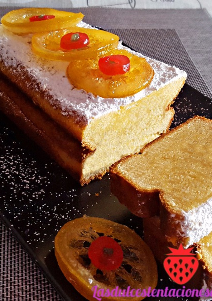 Una foto de Bizcocho de limón y leche condensada