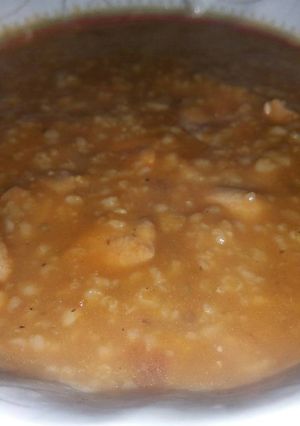 صورة لوصفة شوربه بالدجاج