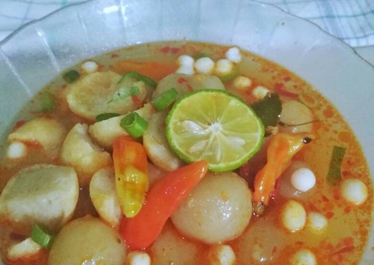 Cara Membuat Baso Aci Kuah Pedes Murah