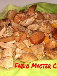 Foto di Durelli di Pollo con Funghi Gallinacci