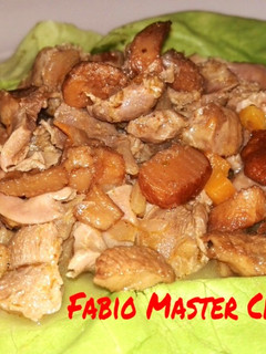 Foto di Durelli di Pollo con Funghi Gallinacci